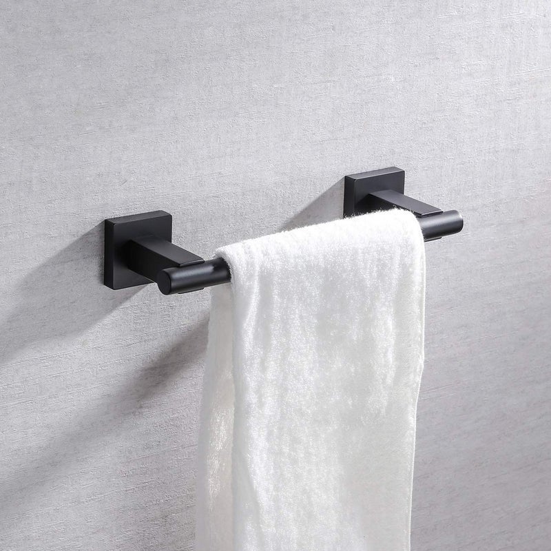 Miyili Matte Black 9-Inch Towel Bar SUS 304 Stainless Steel Hand Towel Holder for Bathroom or Kitchen Wall Mount, A02B23A - Image 3
